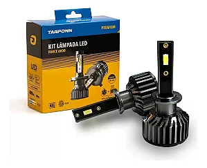 Led H1 Lampada Farol 6000k Force Veículo Force Tarponn