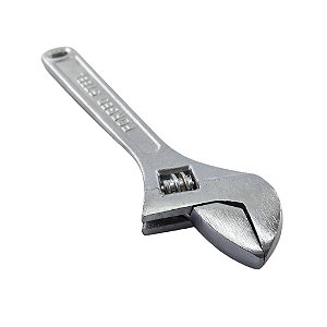 Chave Inglesa Ajustável 8 Pol 200 Mm Aço Crv Cromada