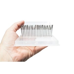 20 Pçs Ponta Fresa Dremel Tungstênio Retifica Metal