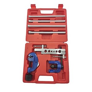 Jogo Kit Curvador Flangeador 6a15mm Tubos Cortador 3a28mm