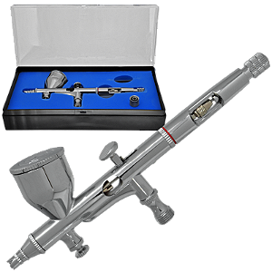 Aerógrafo Pneumático Profissional 0.2mm Dupla Ação Pro-576