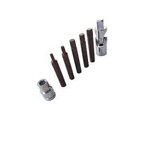 Kit Jogo Chave Multidentada Bits M5 M6 M8 M10 M12