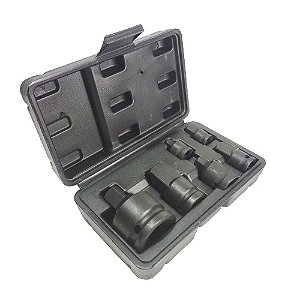 Kit Jogo De Adaptadores Soquetes Redução 6 Peças Impacto CRv