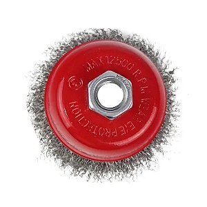 Escova De Aço Taça Ondulada 100mm 4 Polegadas M14 Lotus 6220