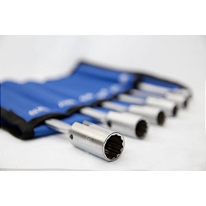 Kit Jogo Chave Canhão Turbo Articuladas em Cromo Vanádio