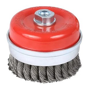 Escova De Aço Taça Trançada 75mm 3 Polegadas M14 Lotus 5890