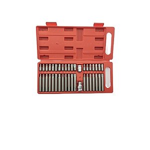 Kit Jogo Ferramentas 40 Pçs Bit Torx Allen Multidentado Crv