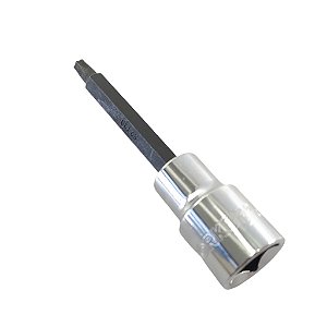 Soquete Torx Longo Hexalobular 1/2 T30 Profissional
