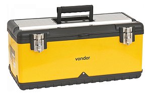 Caixa De Ferramentas Vonder Cmv 0590 De Metal 285mm X 590mm X 270mm Amarela