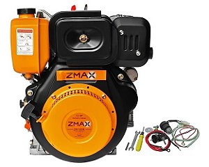 Motor Estacionário À Diesel 4 T 13hp 456cc Partida Elétrica