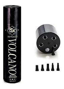 Gás Butano Refil Maçarico Isqueiro 5 Adaptadores Volcano