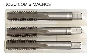 Jogo Macho Manual Aço Liga 8x1,25 Din352 - 3 Peças