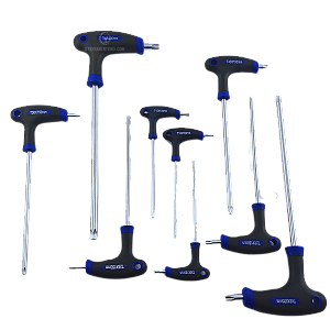 Kit Jogo de Chaves Torx T 9 Pçs CRV Com Furo