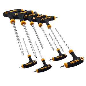 Kit Jogo Chave Torx T T10 A T50 9pçs c/furo Torques