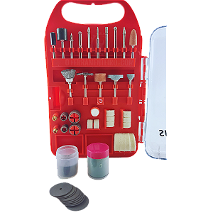 Kit Jogo Acessório Mini Retifica 70 Peças + Maleta