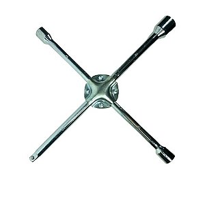 Chave De Roda Cruz Aço 17x19x21x1/2 Profissional 38cm  Carro