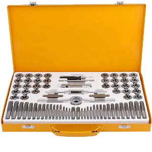 Jogo De Macho Cossinete Milímetro E Polegada 74 Pçs + Maleta