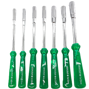 Kit Jogo de Chave Canhão 7 Pçs 5mm 6mm 7mm 8mm 9mm 10mm 11mm