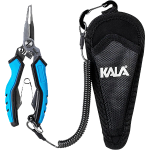 Alicate de Pesca 5,5" Inox c/ Trava Mosquetão Fio Segurança