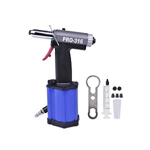 Rebitador Rebitadeira Pneumático Repuxo 3/16 1145kgf Pro316