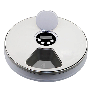 Comedouro Alimentador Automático Pets com 6 Compartimentos