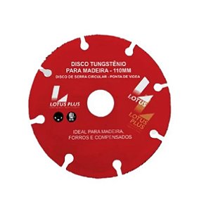 Disco De Corte Para Madeira 110 Mm Para Serra Mármore Lotus 3256