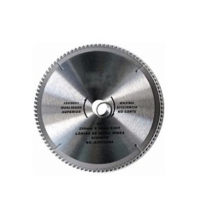 Disco De Serra Para Alumínio 250mm X 96 Dentes Profissional