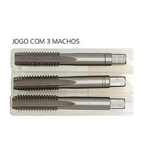 Jogo Macho Manual Aço Liga 14x1,5 - 3 Peças
