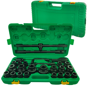 Jogo Kit Soquetes Impacto 3/4" e 1" 26 Peças Caminhão CR-V