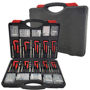 Kit Jogo Helicoil Reparo Rosca Postiça Milimetro e Polegada