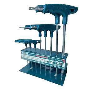 Kit Jogo De Chaves Torx 8 Peças C /cabo T + Suporte Crv