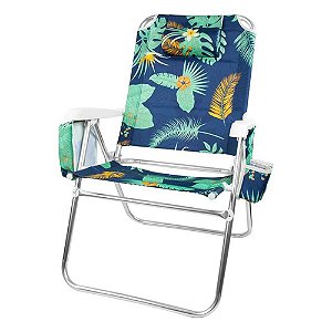 Cadeira De Praia Alta Havai Com Bolsa Térmica Kala 338132