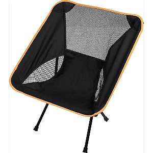 Cadeira Monaco Desmontável Portatil Preta/Laranja da Kala