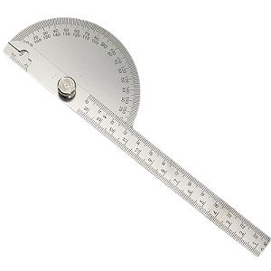 Transferidor De Grau Goniometro Angulo 180º Aço