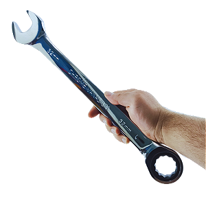 Kit Jogo Chaves Combinadas Catraca 10-32mm 14PÇS CRV