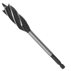 Broca Para Carpintaria 19x165 Madeira Encaixe Sextavado 1/4