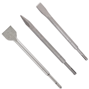 Kit Jogo Talhadeira Ponteira SDS Plus 3 Peças p/ Martelete