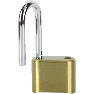 Cadeado Haste Longa Grande Dourado Com Senha 4 Digitos