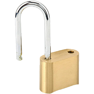 Cadeado Haste Longa Grande Dourado Senha 4 Digitos Reforçado