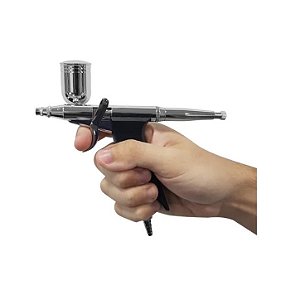 Aerógrafo Pneumático Gravidade Bico 0,3mm 2 Canecas Pro-578