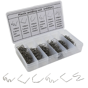Kit Jogo 600 Grampos para Soldar Parachoque Plásticos