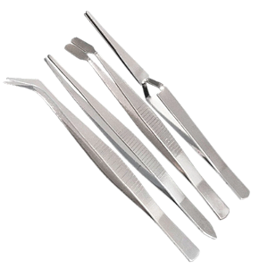 Jogo De Pinças Profissional Kit Com 4 Peças Eletronica