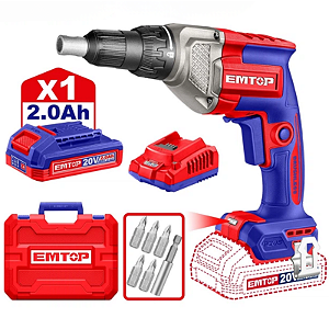 Parafusadeira Sem Fio Drywall 20V c/1 Bateria e Carregador