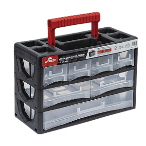 Organizador Plastico Com 7 Gavetas 31,5x14x21cm - WORKER