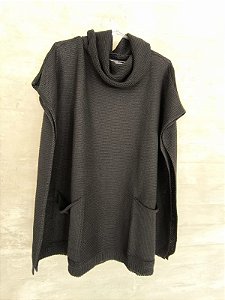 POCHO BOLSINHO FRENTE PRETO