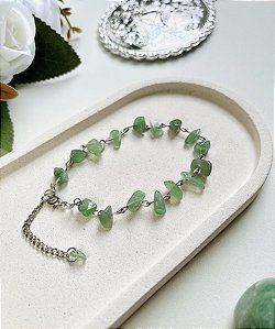 Pulseira em Pedra Quartzo Verde