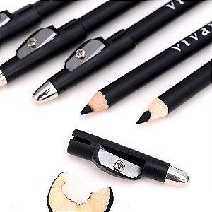 Lápis de Olhos Preto com Apontador Vivai
