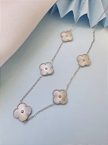 COLAR 5 TREVOS - AÇO INOX