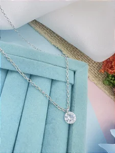 COLAR PONTO LUZ 45CM - AÇO INOX