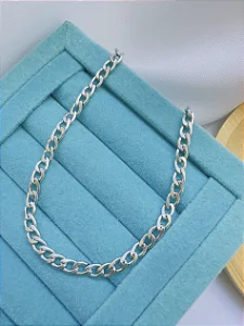 PULSEIRA MASCULINA GRUMET 4MM 20CM - AÇO INOXIDÁVEL